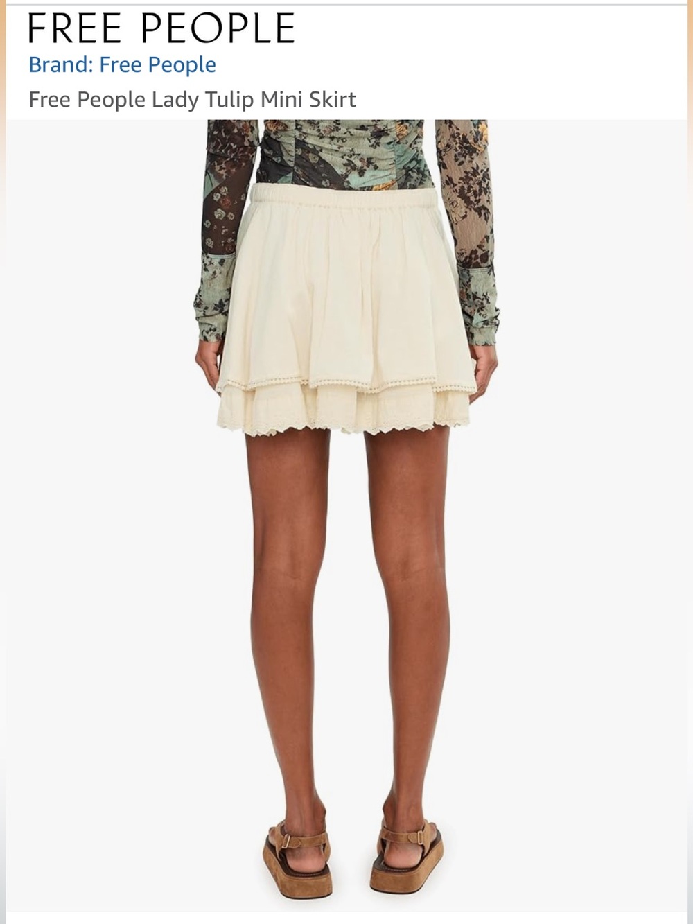 NEW Free People Lady Tulip Mini Skirt - Picture 2 of 6